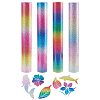 4Pcs Colorful Glitter Heat Transfer DIY-SZ0003-60-1