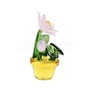 Handmade Lampwork Potted Plant Display Decoration LAMP-Q005-09A-2