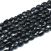 Natural Black Tourmaline Beads Strands G-L550A-03-1