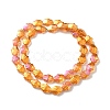 Transparent Electroplate Glass Beads Strands EGLA-F159-HR01-2