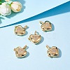 Brass Micro Pave Clear Cubic Zirconia Diffuser Locket Pendants ZIRC-SZ0003-60-3