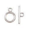 Ring Brass Toggle Clasps KK-G548-33P-2