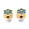 Rack Plating Alloy Enamel Beads ENAM-N056-021A-3