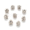 Brass Clear Rhinestone Beads RB-A017-8mm-S-1