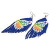 Brass Boho Chandelier Earrings EJEW-D105-01E-3