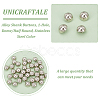 Unicraftale 40Pcs Alloy Shank Buttons BUTT-UN0001-08-5