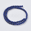 Natural Lapis Lazuli Beads Strands X-G-G423-6mm-A-2