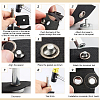 240Sets 12 Styles Brass Grommet Eyelet Findings KK-BC0012-01-4