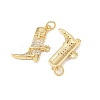 Brass Micro Pave Cubic Zirconia Pendants KK-P339-14G-2