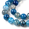 Dyed Natural Dragon Veins Agate Beads Strands G-Q462-128C-8mm-3