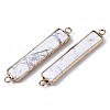 Natural Howlite Links Connectors G-S359-106C-2