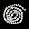 Electroplate Transparent Glass Beads Strands LS-GLAA-H040-01H-2
