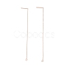 Ion Plating(IP) 304 Stainless Steel Stud Earring Finding STAS-E161-06RG-1
