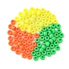 300Pcs 3 Colors Resin European Large Hole Beads RESI-YW0001-35-1