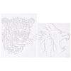 2 Sheets 2 Style Glitter Hotfix Rhinestone DIY-FG0002-65-1