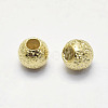 Long-Lasting Plated Brass Textured Beads X-KK-K193-112G-NF-2