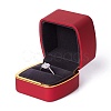 Square Plastic Jewelry Ring Boxes OBOX-F005-01B-3