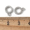 Brass Micro Pave Cubic Zirconia Tube Bails KK-D324-33P-2