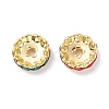 Grade A Brass Rhinestone Spacer Beads RSB160NFG-3