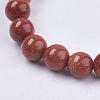 Synthetic Goldstone Bead Strands X-G-R193-04-6mm-3