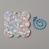 Translucent Acrylic Disc Pendant Keychain KEYC-WH0027-85C-02-2
