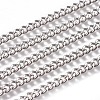 Non-Tarnish Handmade 304 Stainless Steel Curb Chains STAS-F229-06A-P-1