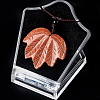 Synthetic Goldstone Pendants Necklaces PW-WG25252-12-1