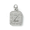 Rack Plating Brass Micro Pave Clear Cubic Zirconia Charms KK-G501-01Z-P-1