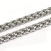 Tarnish Resistant 304 Stainless Steel Wheat Chains CHS-L001-30-7mm-1