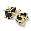 Real 18K Gold Plated Brass Glass Pendants KK-R161-02G-03-2