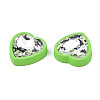 Rubberized Style Acrylic Rhinestone Cabochons X-MACR-T042-01B-4