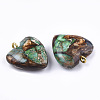 Assembled Bronzite and Imperial Jasper Pendants X-G-T111-04J-3