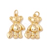 Brass Micro Pave Clear Cubic Zirconia Pendants KK-G415-26G-2