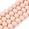 Opaque Solid Color Imitation Jade Glass Beads Strands LS-EGLA-A044-P8mm-D05-1