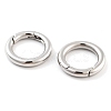 Non-Tarnish 316 Stainless Steel Spring Gate Rings STAS-M296-01P-A-01-1