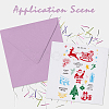 9 Sheets 9 Style Festival & Animal & Word Pattern PVC Plastic Stamps DIY-GL0002-68-7