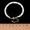 Braided Round Polyester Cord Bracelet Makings FB-CBAEDA0-01G-25-3