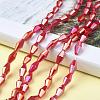 Opaque Glass Beads Strands GLAA-P001-04A-06-4