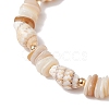 Shell Beaded Stretch Bracelets for Women BJEW-TA00588-3
