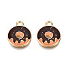 Eco-Friendly Zinc Alloy  Pendants LS-X-ENAM-R051-15-01G-NR-2