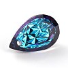 Embossed Glass Rhinestone Pendants GLAA-J101-05B-001BB-4