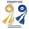 Gorgecraft 2Pcs 2 Colors Polyester Graduation Honor Rope AJEW-GF0006-56-2