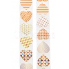 500 Paste  Paper Self-Adhesive Heart Stickers AJEW-S085-02D-2