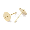 Brass Studs Earrings Finding KK-K383-02E-G-2