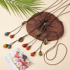 4Pcs 4 Colors Polyester Cords Lariat Necklaces Set NJEW-AN0001-63-7