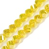 Electroplate Transparent Glass Beads Strands EGLA-B011-02A-AB02-1