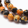 Natural Fire Crackle Agate Bead Strands G-K166-06F-6mm-10-2