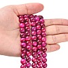 Natural Rose Tiger Eye Beads Strands X-G-G099-8mm-3-5