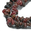 Natural Rhodonite Chip Bead Strands G-M205-24-01-3