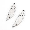 Tarnish Resistant 304 Stainless Steel Pendants X-STAS-S054-60-1